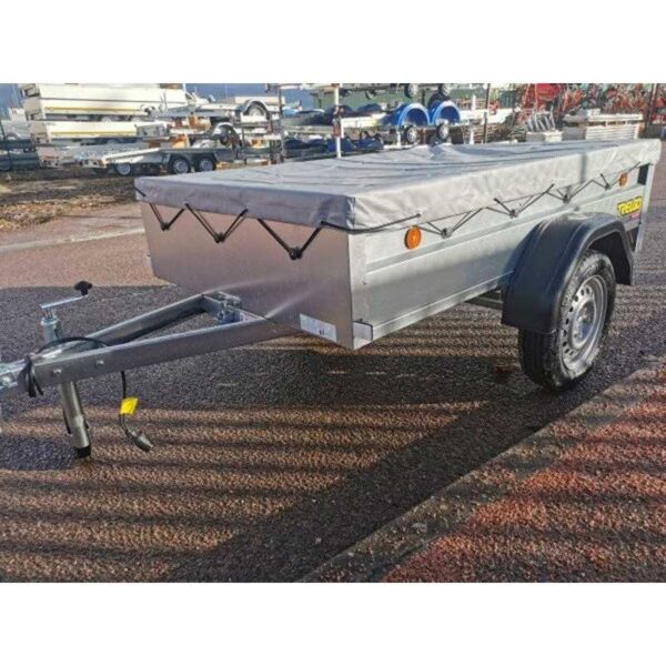 JJJJ-1-1.jpg TRELGO Gepäckanhänger mit Stützrad und Flachplane