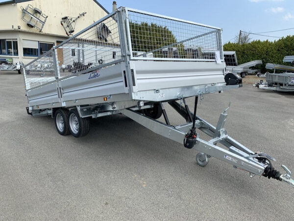 Anhänger Pritsche Räder unten LIDER - PTAC : 3500 kg - 2 Achsen gebremst - 506 x 215 cm