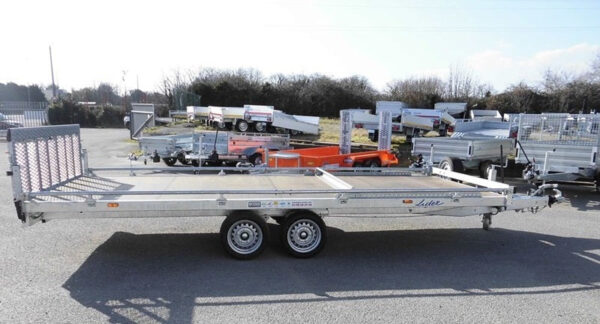 Anhänger Pritsche Räder unten LIDER - PTAC : 3500 kg - 2 Achsen gebremst - 506 x 215 cm