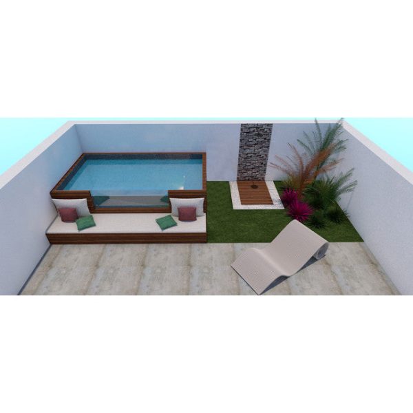 oberirdisches, starres Stahlschwimmbecken, Wasser