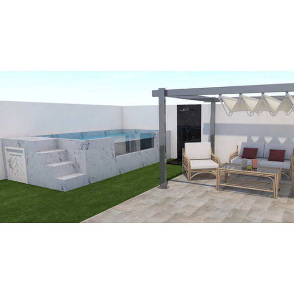 ILU Pro 230 Aufstellpool aus starrem Stahl