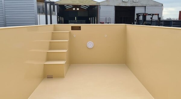 Polypropylen-Schwimmbadcontainer 6,5 x 2,6 m