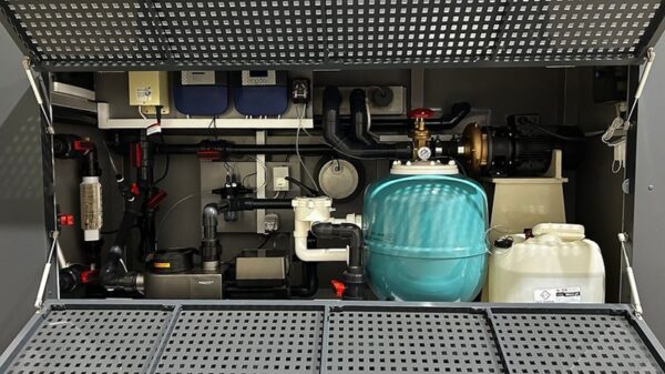 WSSSSS Polypropylen-Schwimmbecken mit einem 4 m breiten Fenster 6,5 m x 2,5 m großes